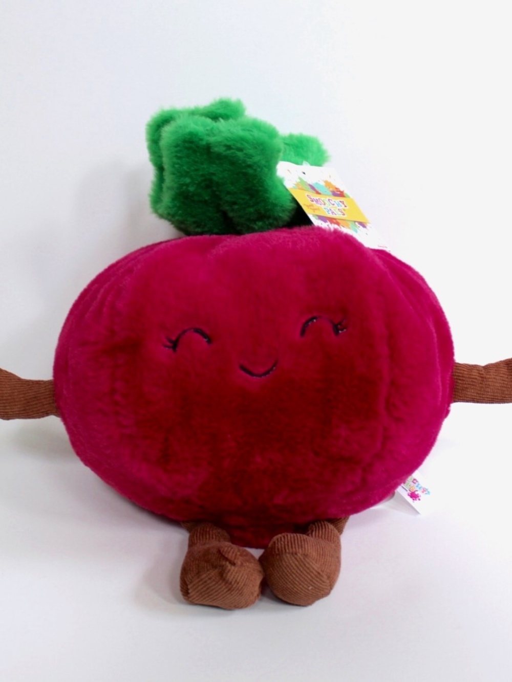 Linzy Toys Yum Yum Smoochy Pals Radish Fuzzy Plush Stuffed Toy 9" NEW